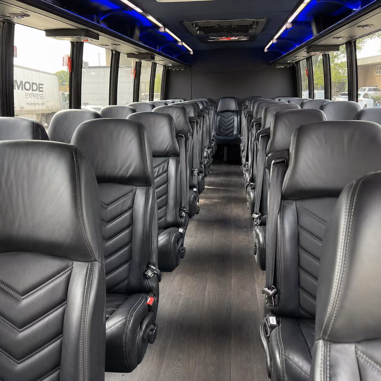 Las Vegas Airport Shuttle & Transportation party bus exterior
