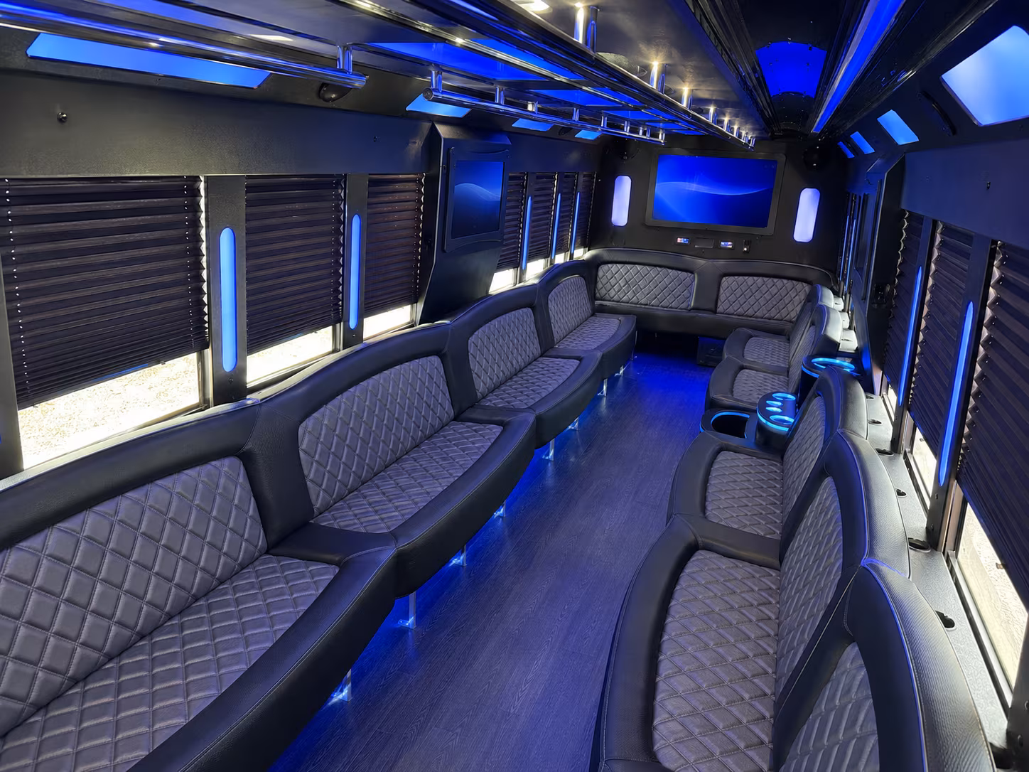 Las Vegas Bachelor & Bachelorette Transportation party bus exterior