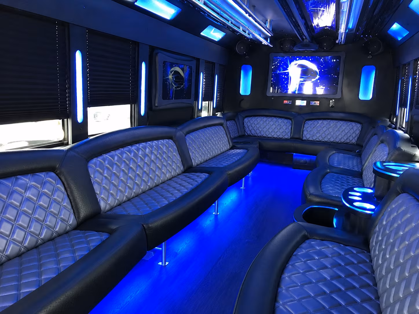 Las Vegas Bachelor & Bachelorette Transportation party bus exterior