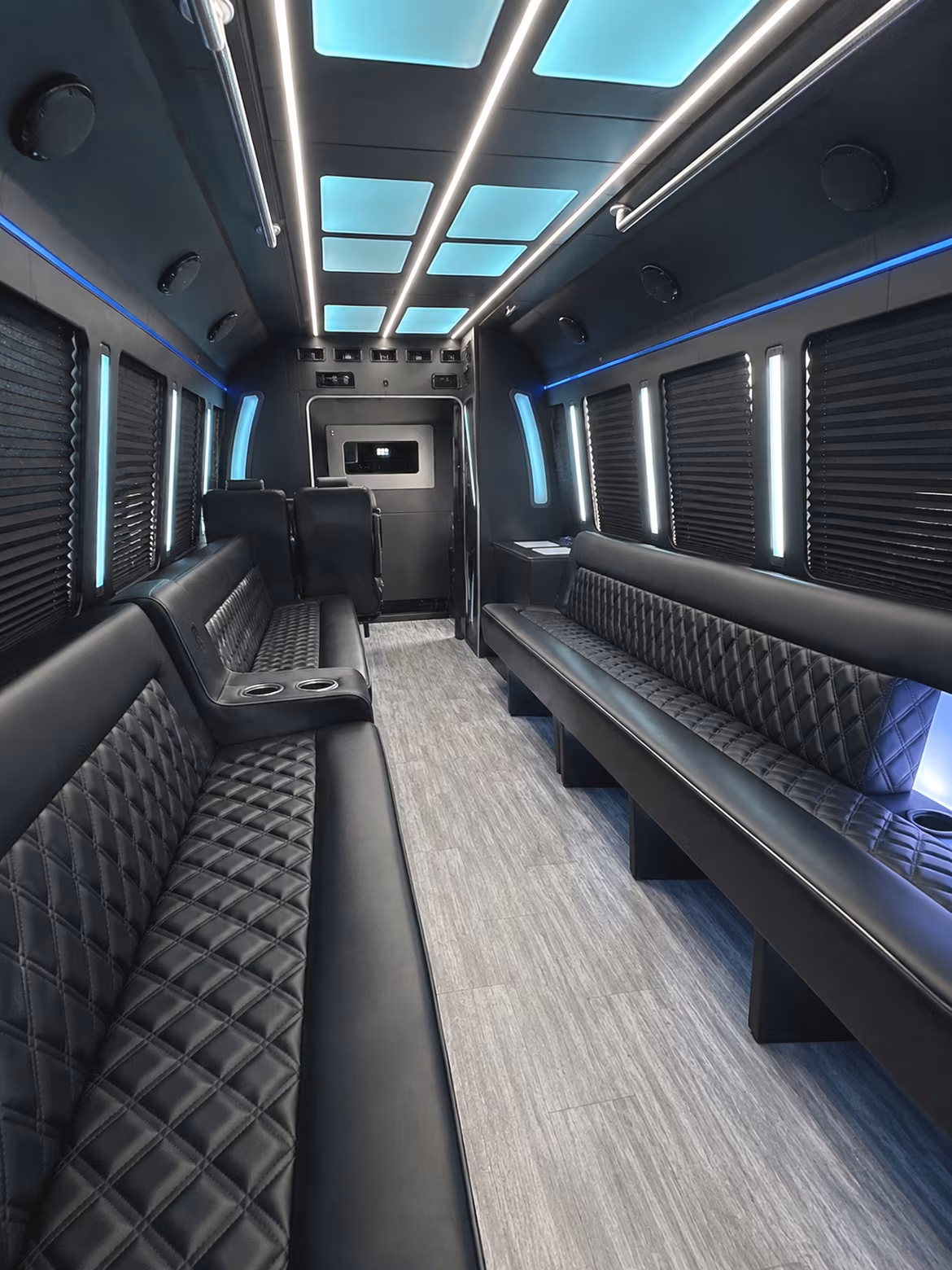 Las Vegas Birthday, Sweet 16, & Quinceañera Transportation party bus interior