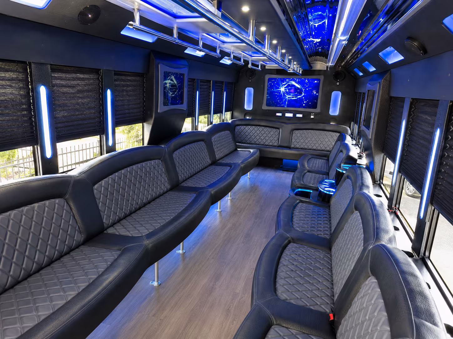 Las Vegas Birthday, Sweet 16, & Quinceañera Transportation party bus exterior