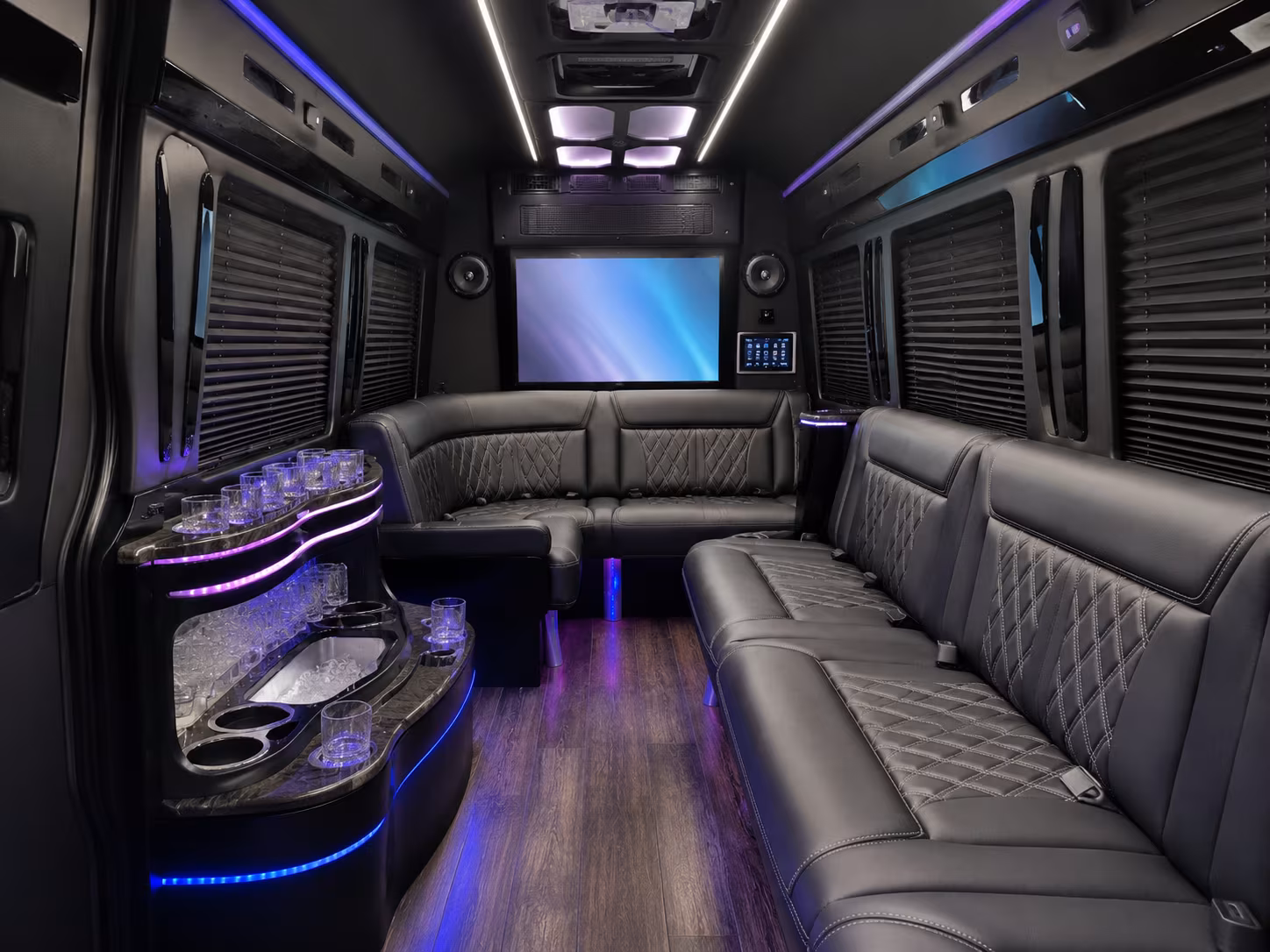 Las Vegas Corporate Transportation party bus exterior