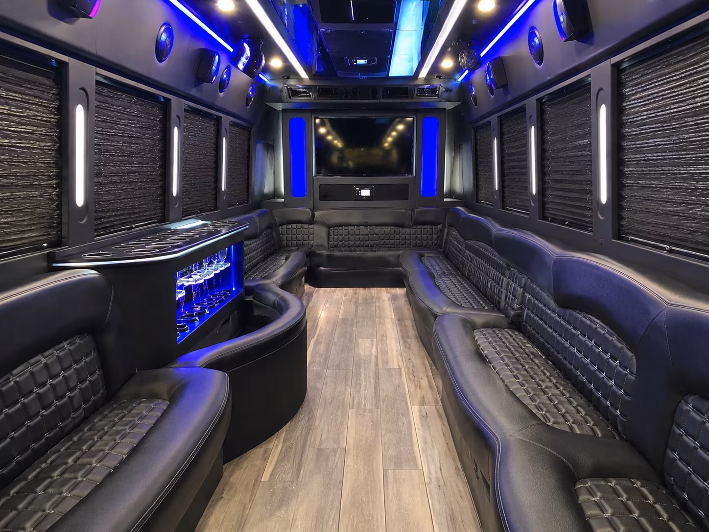 Las Vegas Private Event Transportation party bus exterior