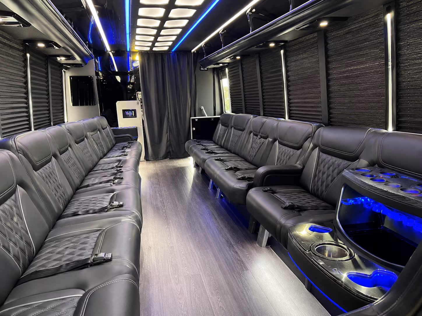 Las Vegas Wedding Transportation party bus exterior