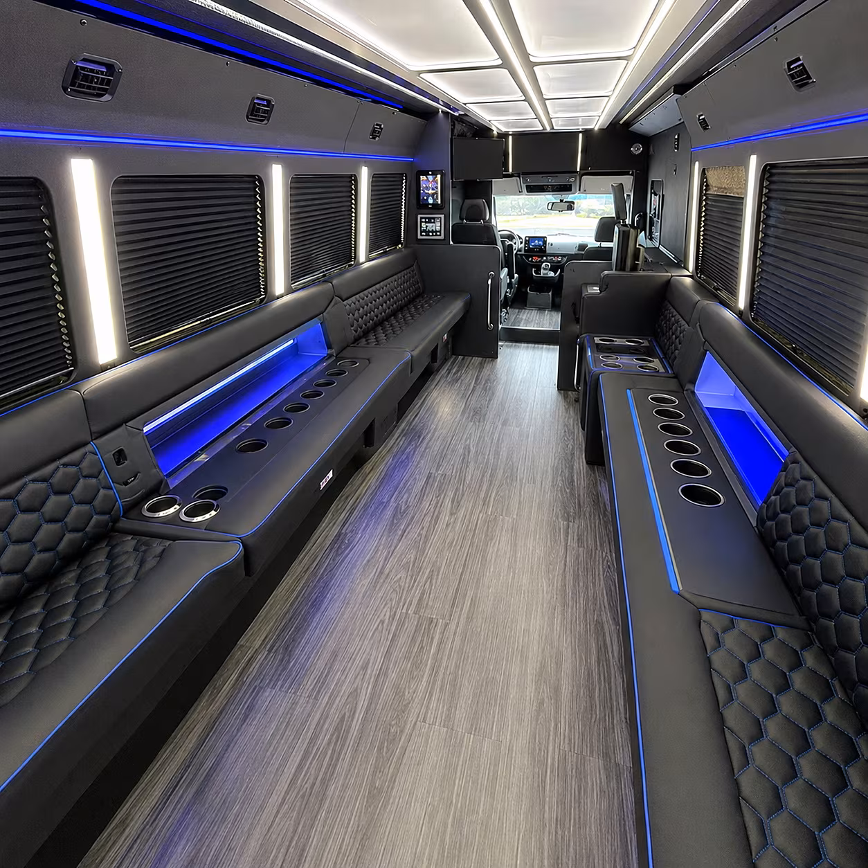 Las Vegas Winery Tour & Pub Crawl Transportation party bus interior