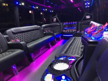 St. George 15 Passenger Party Bus Interior