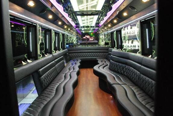 Las Vegas 25 Passenger Limo bus Interior