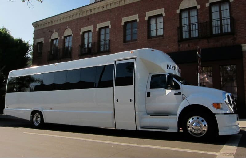 Las Vegas 30 Passenger Party Bus White
