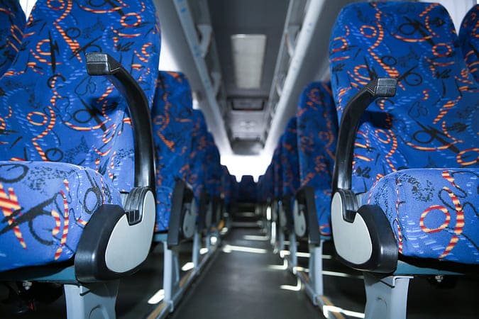 Las Vegas 47-56 Passenger Charter Buses Interior