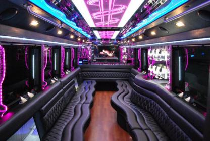 Henderson 50 Passenger Party Bus Interior